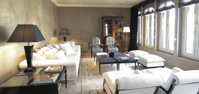 Interior de una vivienda de lujo en Madrid.
