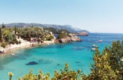 Costa de Corfú, una de las más visitadas del Mediterráneo.