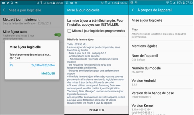 Android 5.1.1 Lollipop aterriza en Europa para los Samsung Galaxy S6 y S6 Edge