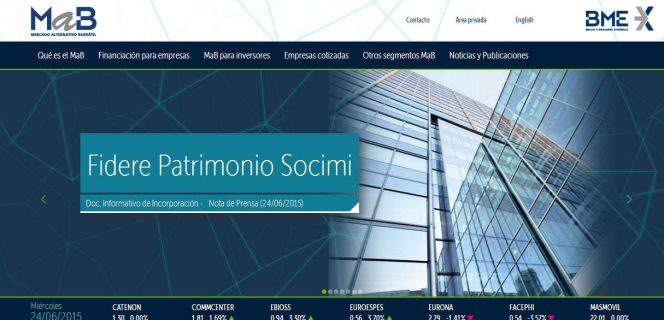 La Socimi de Blackstone saltará al MAB el lunes