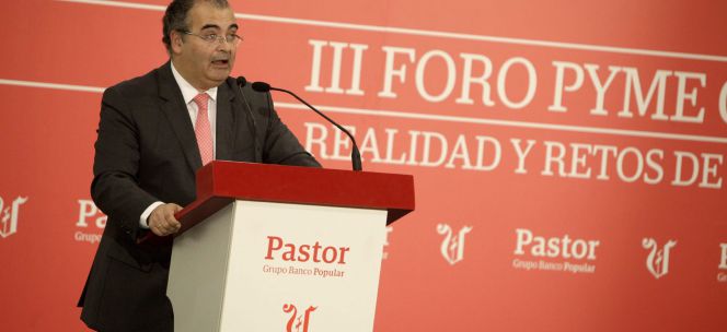 El presidente del Banco Popular, Ángel Ron, en el III Foro Pyme Galicia