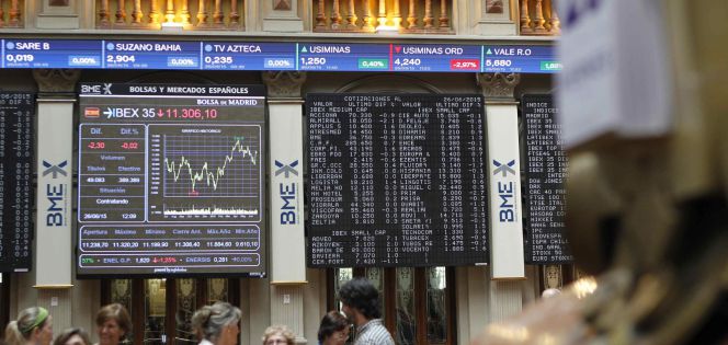 El principal indicador de la bolsa española, el IBEX 35.