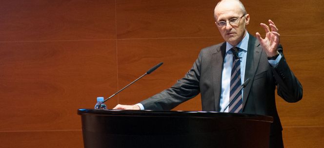 Andrea Enria, presidente de la Autoridad Bancaria Europea (EBA) en enero de este año en la CECA.