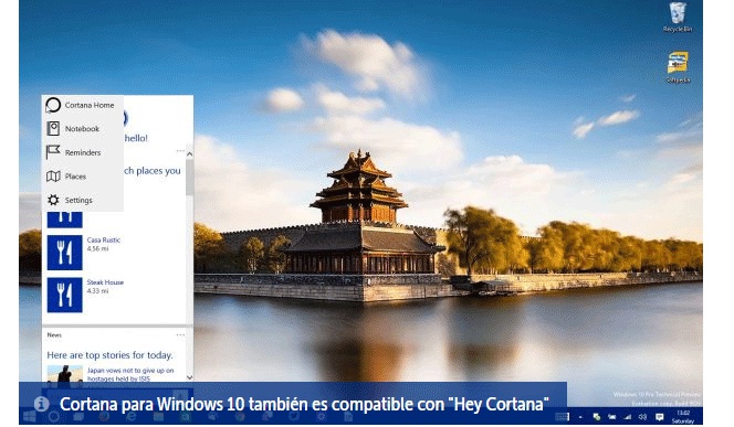 Cortana podrá enviar correos electrónicos en Windows 10
