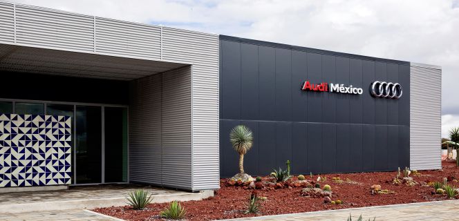 Sede del centro de formación para trabajadores de Audi en México