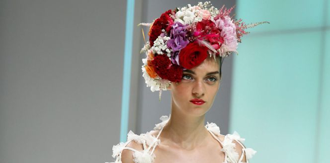 Desfile de la diseñadora Celia Vela en Barcelona.