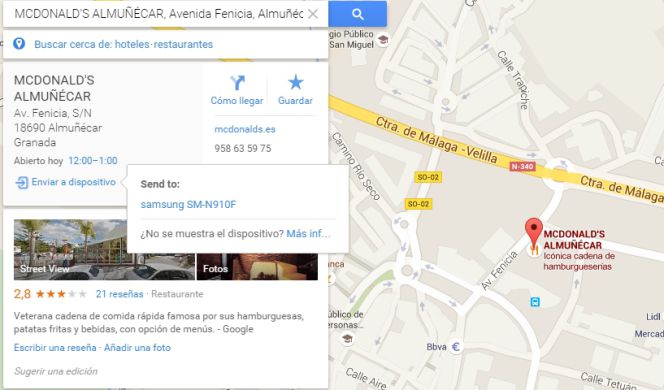 Cómo enviar rutas desde Google Maps para PC a tu Android fácilmente
