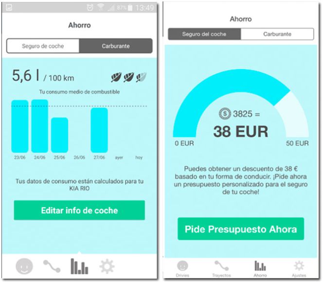 Drivies, una app que te ahorra accidentes y dinero en el seguro del coche