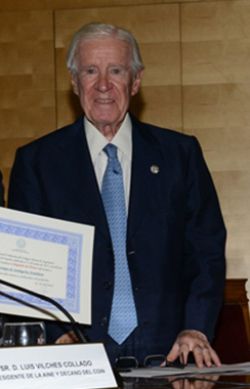 Enrique de Sendagorta, colegiado de honor del Colegio de Ingenieros Navales y Oceánicos de España