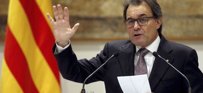Artur Mas, presidente de la Generalitat de Cataluña.