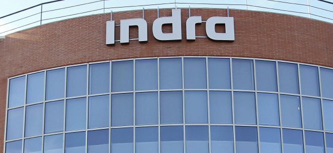 Logotipo de la empresa Indra.