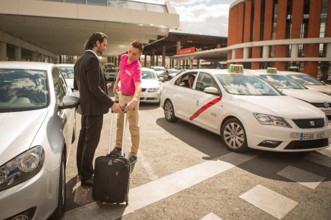 Uso del servicio de llollo en el aeropuerto