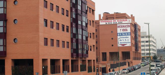 Una promoción de viviendas en venta, en Madrid.