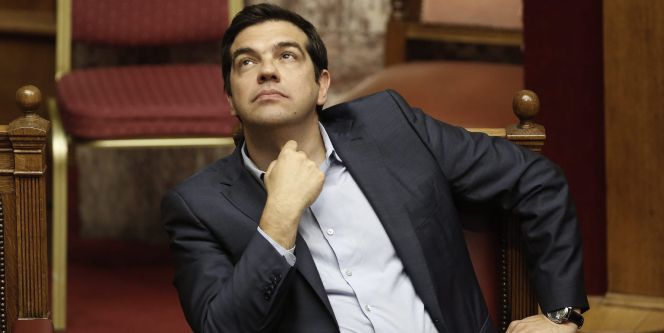 El primer ministro griego Alexis Tsipras, en una sesión parlamentaria en Atenas.
