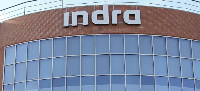 Logotipo de la empresa Indra.