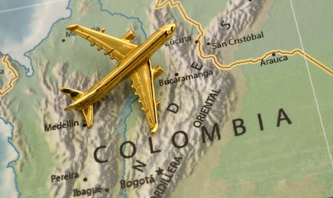 Los vuelos a Colombia subirán un 3% en 2016.