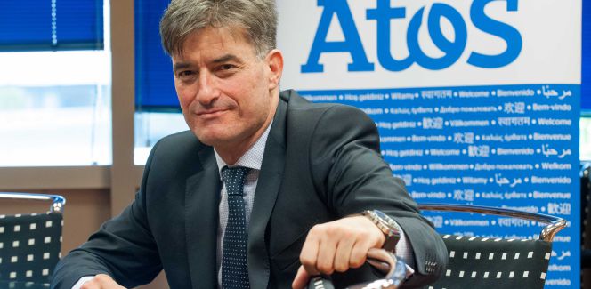 Iván Lozano Rodríguez, director general de Atos Iberia, en la sede de la compañía en Madrid. rn rn