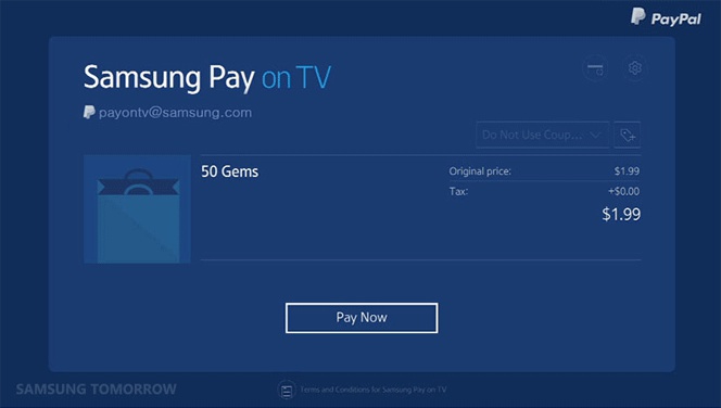 Samsung Pay también llegará como forma de pago a los Smart TV