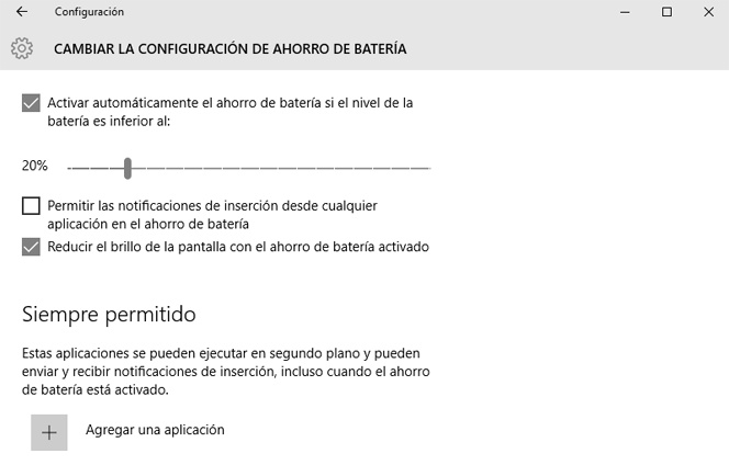 Cómo ahorra energía y aumentar la duración de la batería en Windows 10