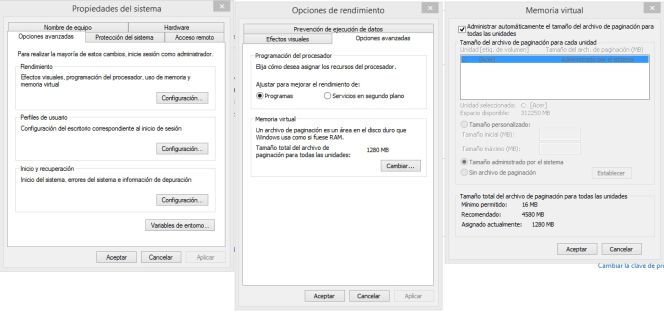 Aumenta el rendimiento de tu ordenador configurando la memoria virtual