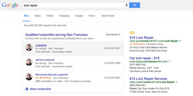Google ya permite encontrar electricistas y otros servicios particulares del hogar