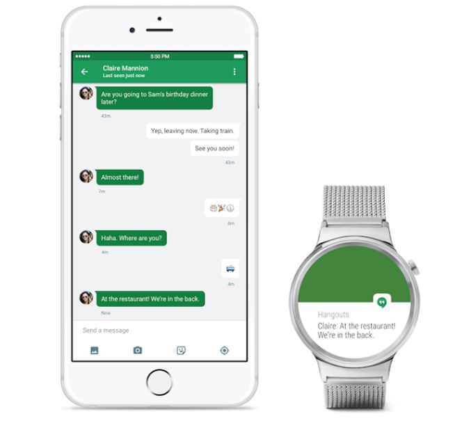 iPhone de Apple ejecutando Android Wear