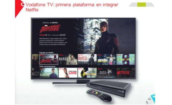 Vodafone integrará Netflix en su servicio de televisión a partir de octubre