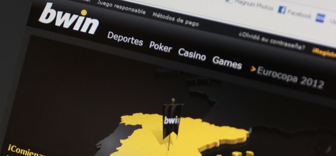 Imagen de la portada de Bwin en el lanzamiento de su versión española.