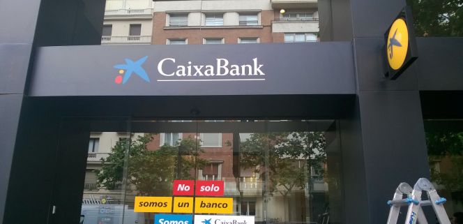 Oficina de CaixaBank en Madrid.