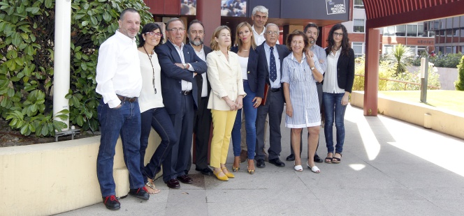 En la imagen, los 19 cooperantes reconocidos por la Unión Europea en Madrid.