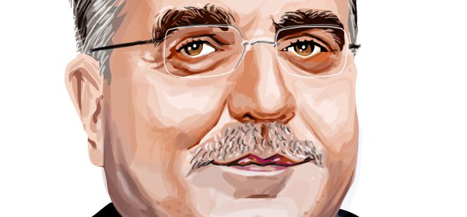 Caricatura de Francisco Javier García Sanz, vicepresidente mundial de compras de Volkswagen.