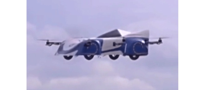 La policía china planea patrullar en estos coches voladores