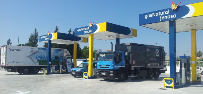 Una estación de servicio en Murcia.