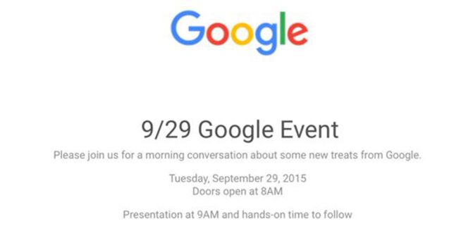 Invitación evento Google 29 de septiembre