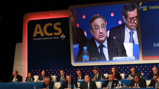 El presidente de ACS, Florentino Pérez.