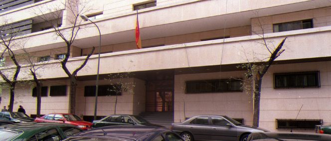 Fachada de la Audiencia Nacional de Madrid.