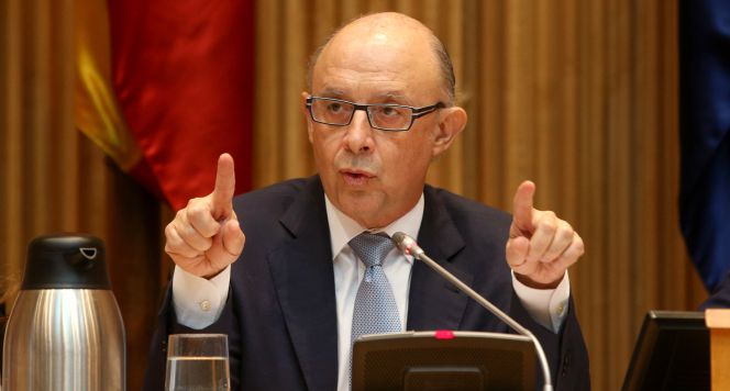 Cristobal Montoro, en una comparecencia en el Congreso de los Diputados.
