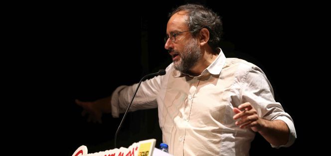 El candidato a la presidencia de la Generalitat por la CUP, Antonio Baños.