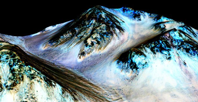La NASA descubre pruebas de agua líquida en Marte
