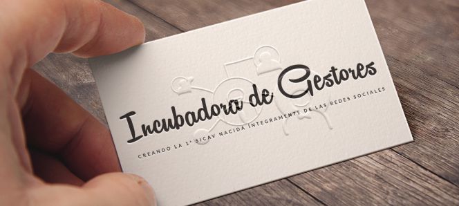 Tarjeta de la Incubadora de Gestores, de la que surgió Smart Social Sicav.