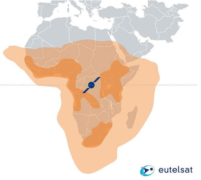 Cobertura de satélite de Facebook para suministrar Internet en África