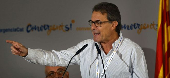 El presidente catalán en funciones y líder de CDC, Artur Mas.