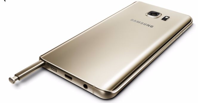 Imagen trasera del Samsung Galaxy Note 5