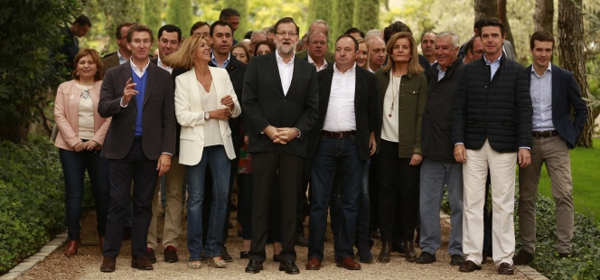 Mariano Rajoy, Presidente del Gobierno y del PP, clausura las jornadas Cumpplimos: de la crisis a la recuperación, en Toledo.