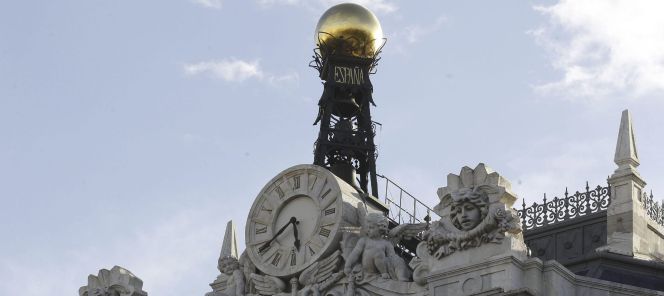 Fachada de la sede del Banco de España, en Madrid.