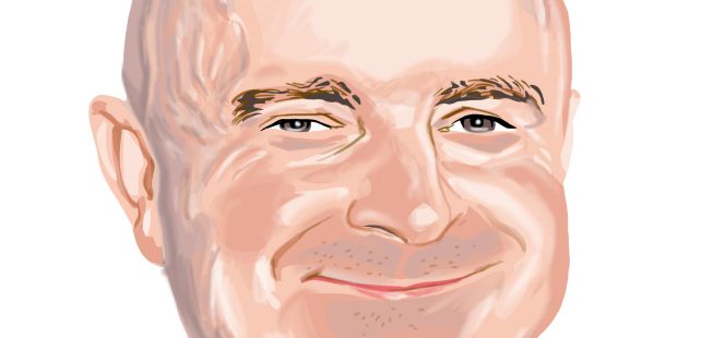 Caricatura de Paul Marchant, consejero delegado de Primark.