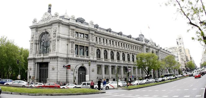 Vista de la fachada del Banco de España.