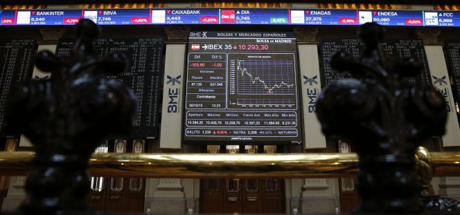 Imagen de la bolsa española.