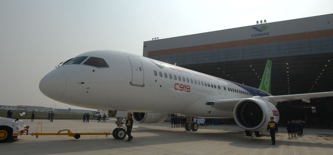 El nuevo C919 de Comac.
