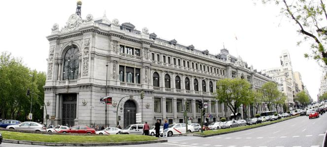 Vista de la fachada del Banco de España.